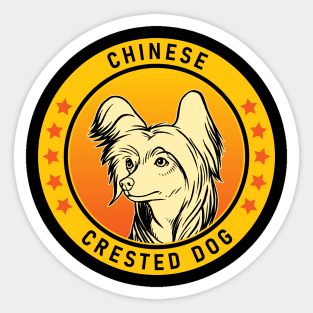 Chinese Crested Dog Portrait Sticker